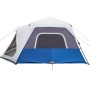 Family tent with LED 10 people quick opening light blue by , tents - Ref: Foro24-94302, Price: 292,93 €, Discount: %