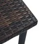 Mesita de centro de jardín ratán sintético marrón 40x40x40 cm de vidaXL, Mesas de jardín - Ref: Foro24-48560, Precio: 21,34 €...