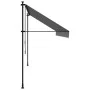 Toldo retráctil de tela y acero gris antracita 400x150 cm de , Toldos - Ref: Foro24-368742, Precio: 99,40 €, Descuento: %