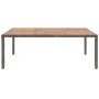 Garden table PE rattan and gray acacia wood 200x150x74 cm by vidaXL, Garden tables - Ref: Foro24-46135, Price: 260,49 €, Disc...