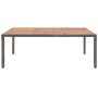 Gartentisch PE-Rattan und graues Akazienholz 200x150x74 cm von vidaXL, Gartentische - Ref: Foro24-46135, Preis: 263,43 €, Rab...