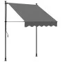 Anthrazitgraue einziehbare Markise aus Stoff und Stahl, 150 x 150 cm von , Markisen - Ref: Foro24-368737, Preis: 71,28 €, Rab...