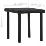 Brauner Garten-Couchtisch aus synthetischem Rattan, 40 x 40 x 40 cm von vidaXL, Gartentische - Ref: Foro24-48560, Preis: 21,3...