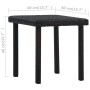 Brown synthetic rattan garden coffee table 40x40x40 cm by vidaXL, Garden tables - Ref: Foro24-48560, Price: 22,57 €, Discount: %