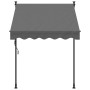 Anthrazitgraue einziehbare Markise aus Stoff und Stahl, 150 x 150 cm von , Markisen - Ref: Foro24-368737, Preis: 71,98 €, Rab...