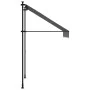 Anthrazitgraue einziehbare Markise aus Stoff und Stahl, 150 x 150 cm von , Markisen - Ref: Foro24-368737, Preis: 71,28 €, Rab...