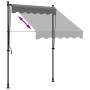 Anthrazitgraue einziehbare Markise aus Stoff und Stahl, 150 x 150 cm von , Markisen - Ref: Foro24-368737, Preis: 71,98 €, Rab...