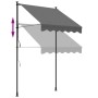 Anthrazitgraue einziehbare Markise aus Stoff und Stahl, 150 x 150 cm von , Markisen - Ref: Foro24-368737, Preis: 71,98 €, Rab...