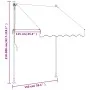 Anthrazitgraue einziehbare Markise aus Stoff und Stahl, 150 x 150 cm von , Markisen - Ref: Foro24-368737, Preis: 71,28 €, Rab...