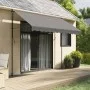 Anthracite gray fabric and steel retractable awning 300x150 cm by , Awnings - Ref: Foro24-368740, Price: 81,60 €, Discount: %