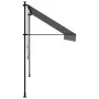 Anthracite gray fabric and steel retractable awning 300x150 cm by , Awnings - Ref: Foro24-368740, Price: 81,60 €, Discount: %