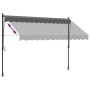 Anthracite gray fabric and steel retractable awning 300x150 cm by , Awnings - Ref: Foro24-368740, Price: 82,35 €, Discount: %