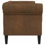 2 seater chesterfield sofa brown fabric by , Sofas - Ref: Foro24-372555, Price: 353,71 €, Discount: %