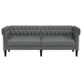 Chesterfield 3-Sitzer-Sofa aus dunkelgrauem Stoff von , Sofas - Ref: Foro24-372557, Preis: 275,11 €, Rabatt: %