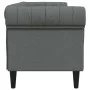 Chesterfield 3 seater sofa dark gray fabric by , Sofas - Ref: Foro24-372557, Price: 275,11 €, Discount: %