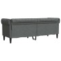 Chesterfield 3 seater sofa dark gray fabric by , Sofas - Ref: Foro24-372557, Price: 280,32 €, Discount: %