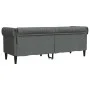 Chesterfield 3 seater sofa dark gray fabric by , Sofas - Ref: Foro24-372557, Price: 275,11 €, Discount: %
