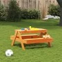 Mesa de pícnic para niños madera pino marrón cera 88x97x52 cm de , Mesas de jardín - Ref: Foro24-844656, Precio: 82,63 €, Des...