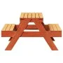 Mesa de pícnic para niños madera pino marrón cera 88x97x52 cm de , Mesas de jardín - Ref: Foro24-844656, Precio: 82,63 €, Des...
