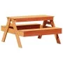 Mesa de pícnic para niños madera pino marrón cera 88x97x52 cm de , Mesas de jardín - Ref: Foro24-844656, Precio: 82,63 €, Des...