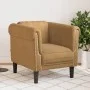 Sillón de terciopelo marrón de , Sofás - Ref: Foro24-372574, Precio: 187,38 €, Descuento: %