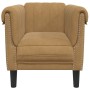Sillón de terciopelo marrón de , Sofás - Ref: Foro24-372574, Precio: 190,09 €, Descuento: %