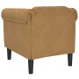 Sillón de terciopelo marrón de , Sofás - Ref: Foro24-372574, Precio: 190,09 €, Descuento: %