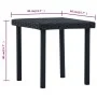 Black synthetic rattan garden center table 40x40x40 cm by vidaXL, Garden tables - Ref: Foro24-48561, Price: 29,00 €, Discount: %