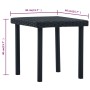 Garten-Couchtisch aus synthetischem Rattan schwarz 40x40x40 cm von vidaXL, Gartentische - Ref: Foro24-48561, Preis: 29,54 €, ...