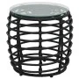 3-piece black synthetic rattan garden table and chairs set by vidaXL, Garden sets - Ref: Foro24-48579, Price: 223,49 €, Disco...