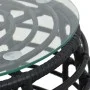 3-piece black synthetic rattan garden table and chairs set by vidaXL, Garden sets - Ref: Foro24-48579, Price: 223,49 €, Disco...