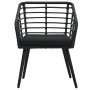 3-piece black synthetic rattan garden table and chairs set by vidaXL, Garden sets - Ref: Foro24-48579, Price: 227,35 €, Disco...