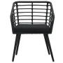 3-piece black synthetic rattan garden table and chairs set by vidaXL, Garden sets - Ref: Foro24-48579, Price: 223,49 €, Disco...