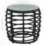 3-piece black synthetic rattan garden table and chairs set by vidaXL, Garden sets - Ref: Foro24-48579, Price: 223,49 €, Disco...