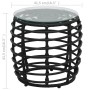 Set de mesa y sillas de jardín 3 piezas ratán sintético negro de vidaXL, Conjuntos de jardín - Ref: Foro24-48579, Precio: 226...