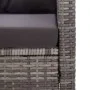2-seater garden sofa with gray synthetic rattan cushions 124 cm by vidaXL, Outdoor sofas - Ref: Foro24-46154, Price: 265,20 €...