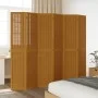 6-panel partition screen solid paulownia wood brown by , Room dividers - Ref: Foro24-358827, Price: 185,20 €, Discount: %