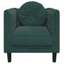 Sessel mit dunkelgrünem Samtkissen von , Sofas - Ref: Foro24-372624, Preis: 160,19 €, Rabatt: %