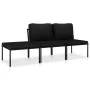 3-piece garden furniture set with black PVC cushions by vidaXL, Garden sets - Ref: Foro24-48593, Price: 173,05 €, Discount: %