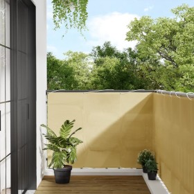 Pantalla de balcón 100% poliéster Oxford color arena 120x300 cm