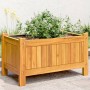 Planter with solid acacia wood lining 54x31x30 cm by , Pots and planters - Ref: Foro24-366429, Price: 44,42 €, Discount: %