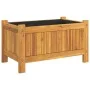 Jardinera con forro madera maciza de acacia 54x31x30 cm de , Maceteros y jardineras - Ref: Foro24-366429, Precio: 52,05 €, De...