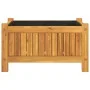 Jardinera con forro madera maciza de acacia 54x31x30 cm de , Maceteros y jardineras - Ref: Foro24-366429, Precio: 52,05 €, De...