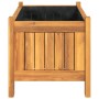 Planter with solid acacia wood lining 54x31x30 cm by , Pots and planters - Ref: Foro24-366429, Price: 44,42 €, Discount: %
