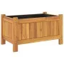 Jardinera con forro madera maciza de acacia 54x31x30 cm de , Maceteros y jardineras - Ref: Foro24-366429, Precio: 52,05 €, De...