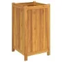 Pflanzgefäß mit Verkleidung aus massivem Akazienholz, 42 x 42 x 75 cm von , Töpfe und Pflanzgefäße - Ref: Foro24-366436, Prei...
