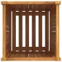 Planter with solid acacia wood lining 42x42x75 cm by , Pots and planters - Ref: Foro24-366436, Price: 86,91 €, Discount: %