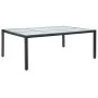 Mesa de comedor de jardín negro 200x150x74 cm ratán sintético de vidaXL, Mesas de jardín - Ref: Foro24-46129, Precio: 178,77 ...