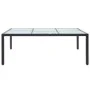 Mesa de comedor de jardín negro 200x150x74 cm ratán sintético de vidaXL, Mesas de jardín - Ref: Foro24-46129, Precio: 178,77 ...