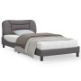 Bed frame with LED lights gray synthetic leather 100x200 cm by , Beds and slatted bases - Ref: Foro24-3213916, Price: 151,53 ...